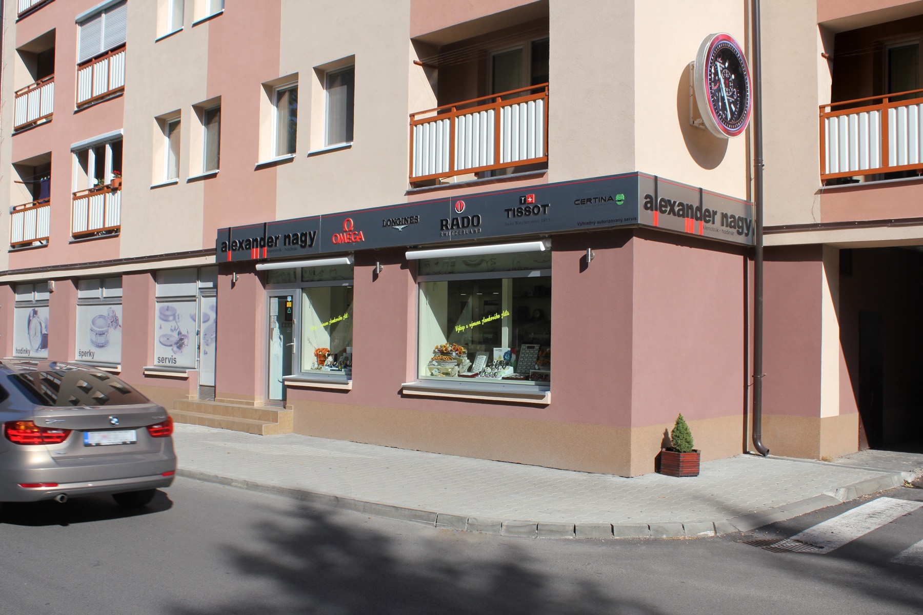 Exteriér predajne Alexander Nagy